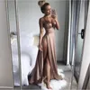 Sommerkleid mit hohem Schlitz, rotes Maxikleid für Damen, solide, sexy, bodenlang, Chistamas-Party, Abschlussball und Abend, Strand, Clubwear, lange Kleider