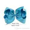 6 Inch Baby Girl Children hair bow boutique Grosgrain ribbon clip hairbow Large Bowknot Pinwheel Hairpins