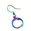 Ganci per orecchini color arcobaleno Chiusura a clip Accessori per gioielli in polsino dell'orecchio Acciaio inossidabile