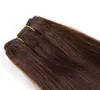Menselijk haarproducten 3 stks veel braziliaanse indische peruaanse maleisische haar steil donker lichtbruine kleur 100 onbewerkte hair extensions