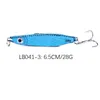 New High Laser Design Lead Bionic Fish Bait Deep Mergulho Definição De Metal Iscas 6.5cm 28G Jigs Ferro De Ferro Iscas