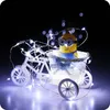 DHL 3M 30LED AA Batteria Led String Mini LED Filo di rame String Fata Luce Natale Natale Decorazione festa a casa Luce