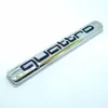 New Style Car Quattro Logo Sticker Quattro Badge Chrome Accessories For AUDI A3 A4 A5 A6 A7 A8 S3 S4 S5 S6 Q3 Q5 Q7 TT R8 RS
