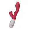 Nouveau Dia 35mm silicone Dual Vibrator 30 vitesses Point G Stimulateur de clitoris Lapin vibration AV gode faux pénis Sex toy pour femme S19706