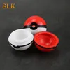 Dry Herb Vaporizer Fabrikant verkoopt Wax Containers 6 ML Bal Rood Zwart Opbergdoos Siliconen Rubber DAB JAR vs Glazen potten