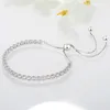 925 Sterling Silver Silver Size Size Crystal Shine Bracelet مع صندوق لباندورا سحر أساور مجوهرات الزفاف