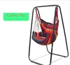 Fashion Hammock Hem Balkong Inomhus Trädgård Sovrum Hängande Stol för Barn Vuxen Swinging Enstaka Säkerhetsstol med Bracket 150cm