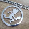 Super Grote roestvrijstalen Hatchetman in Circle 5 Inch ICP Cool Charm Blaze Rydas Twiztid ABK Hanger Charms Figaro Collier 9mm 32 ''