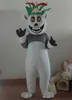 2018 Versioni calde di alta qualità per il costume mascotte re Julian lemur scelto da indossare per adulti