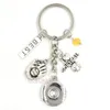 New Arrival DIY Interchangeable 18mm Snap Jewelry Snap Key Chain I Love Softball Key Chain Bag Charm Snaps Key Rings for Sport Fans Gifts