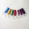 Caixa de alumínio à prova d 'água de alumínio caixa de caixotes de garrafa stash jóias contêiner keyring keychain jar 48mm / 52mm 7 cores 3 tamanhos escolher