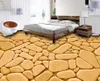 Aangepaste 3D Vloeren HD Cobblestone Wallpaper voor Keuken 3D Stereoscopische Video Vinyl Vloeringskleefstoffen Foto Wallpape