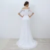 vestidos de novia vita spets sjöjungfru bröllopsklänningar 2018 från axelhåriga bröllopsklänningar braxkleid