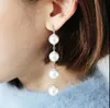 ファッションイヤリング模造真珠の長いイヤリングスタッドイヤリングクリップ4真珠のビーズイヤリングジュエリー