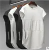 New Design Mens Zipper Sleeveless T shirts Summer Male Tank Tops Gyms Clothing Bodybuilding Undershirt Fitness Tank Tops233G
