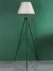 Qualité 220 V/110 V bref Triangle en métal/trépied Base tissu abat-jour lampadaires lampe chambre à côté de l'éclairage luminaires d'intérieur