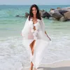 Strand vertuschen Kleid Spitze Strand Tunika Pareos Bademode Frauen Bikini vertuschen Chiffon Badeanzug Badeanzug Sonnencreme