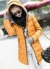 Женская зимняя куртка 2017 Новый средний длинный хлопок женские Parkas плюс размер зимнее пальто женщины тонкие женские куртки и пальто