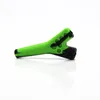 Multi Color Silicone Smoking tobacco Pipes with Double Holes Portable dry herb Smoking Water Pipe