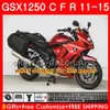 Глянцевый красный корпус для SUZUKI бандит GSX1250F GSX1250FA GSX1250 C 11 12 13 14 15 111HM.29 GSXF1250 GSX1250C 2011 2012 2013 2014 2015 обтекатель