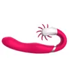 12 Hastigheter Rotation Oral Tongue Lick Toy G Spot Vibrator Dildo Silicone Breast Vibrator Sex Toys For Women Clitoris Stimulator7678996