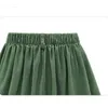 Girl Hy Plus Size Women High Waisted Elastic Casual Green Shorts Skirts Wide Leg Denim Big 4xl 5xl