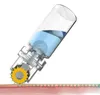 DR009 Ny Titanium Microneedle Automatic Hydra Derma Roller 64 Guldtips Derma Roller med gelrör