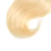 ishow 613金髪の色の人間の髪の髪の髪の毛の束は、レースの閉鎖ブラジルのボディーウェーブバージンヘアエクステンション緯糸の織り織り3pcsすべての年齢10-30インチ
