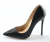 Women Classical Design Pointed Toe Black Nude Patent Leather Pumps Brand Shoes 10cm 12cm Formal High Heels Cheap Wedding Shoes