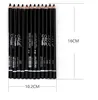 12 kleuren / set oog make-up eyeliner potlood Menow waterdichte lip stick schoonheid pen oog voering cosmetica ogen make-up cosmetica