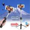 Monopiede palmare allungabile Self Selfie Stick + Telecomando otturatore Bluetooth + Supporto clip per iPhone / Android Samsung HTC ect