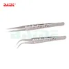 With Hole Stainless Steel Tweezers High Quality ST 11 ST 15 Precision Tweezers For Beauty Eyelash Phone Repair Tools 300pcs/lot
