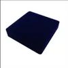 19x19x4cm velvet jewelry set box long pearl necklace box gift box display high quality blue color312p