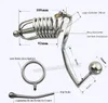 Dispositifs de chasteté en acier inoxydable multi-fonctions mâles de verrouillage de chasteté masculine masculin grand oiseau cage # t26