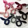 Fashion Women Lovely Velvet Bow Hair Bands Lovely Hair Scrunchies Girl's Tie Accessories Ponytail Holder 9 Color