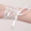 2018 Short Lace Appliques Ring Finger Bridal Gloves Wedding Gloves Beaded Crystals Three Color Wedding Accessories Wrist Length Fo5175834