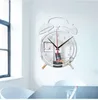 Despertador Decorações Sala de Living Decorações Quarto Adesivos de Parede DIY Bell Personalizado Home Arte 3d Espelho Relógio De Parede Relógio Silenciado 60101