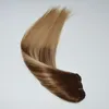 Clip per capelli umani Ombre nelle estensioni dei capelli Remi Colore da Marrone medio a Biondo cenere 4 Sfumatura a 18 Diritto serico 14quot24quot 16708132