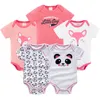 Ropa de bebé ropa niño niña 5 pcs / lot trajes corporales ropa de bebé niño niño ropa mono recién nacido 0 3 6 9 meses disfraz