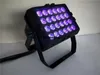 6 조각 방수 led DMX 도시 색 RGBWA UV 24pcs 18w RGBWA UV 6in1 야외 LED 도시 색 빛