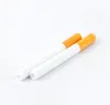 Ceramic Cigarette Hitter Pipe 78mm 55mm Yellow Filter Color Cig Shape Tobacco Pipes For Portable Smoking