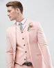 Perle Rosa Hochzeit Männer Anzüge 3 Stück (Jacke + Hose + Weste + Krawatte) Mode Terno Masculino Bräutigam Blazer 500