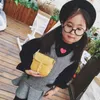 Barn handväskor 2018 mode koreanska tecknad baby väskor barn pojkar flickor grid denim pu mynt plånböcker barn godis väskor julklappar