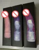 Realista Jelly Dildo Vibrador, Macio Masturbação Masculina Artificial Pênis Poderosa vibração Sex Toys 4 Cores J1245