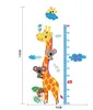Kind hoogte foto muursticker woondecoratie giraffe hoogte heerser decoratie room decal wall art sticker behang gratis verzending