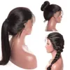 Pre zepsuty naturalną linię włosów 13 * 4 koronki przednie ludzkie włosy peruki z baby włosy bezsporne dla kobiet brazylijski proste peruki Remy