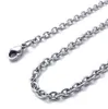 on sale 100pcs/Lot Stainless steel jewelry Silver smooth rolo chain Women Necklace 1.8mm/3mm/4.5mm 16-32 inch wholesale