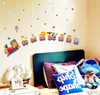 Crafts artoon train kindergarten wall decoration wallpaper stickers baby bedroom children room wall stickers