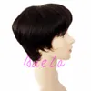 قصات الشعر البشرية البرازيلية قصيرة بوب قصات الشعر الطبيعي 7A البشر الدانتيل الكامل مع شعر الطفل الدانتيل