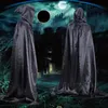 halloween ghost cloak festival party mens ladies dress capes sexy fancy costume robe adult cosplay Sorcerer Death Cloaks devil Hooded Cape